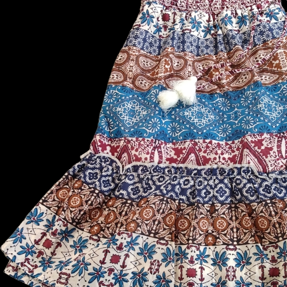 Beach Lunch Lounge flared short skirt, Lg - Picture 3 of 7